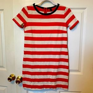 J. Crew striped shift dress